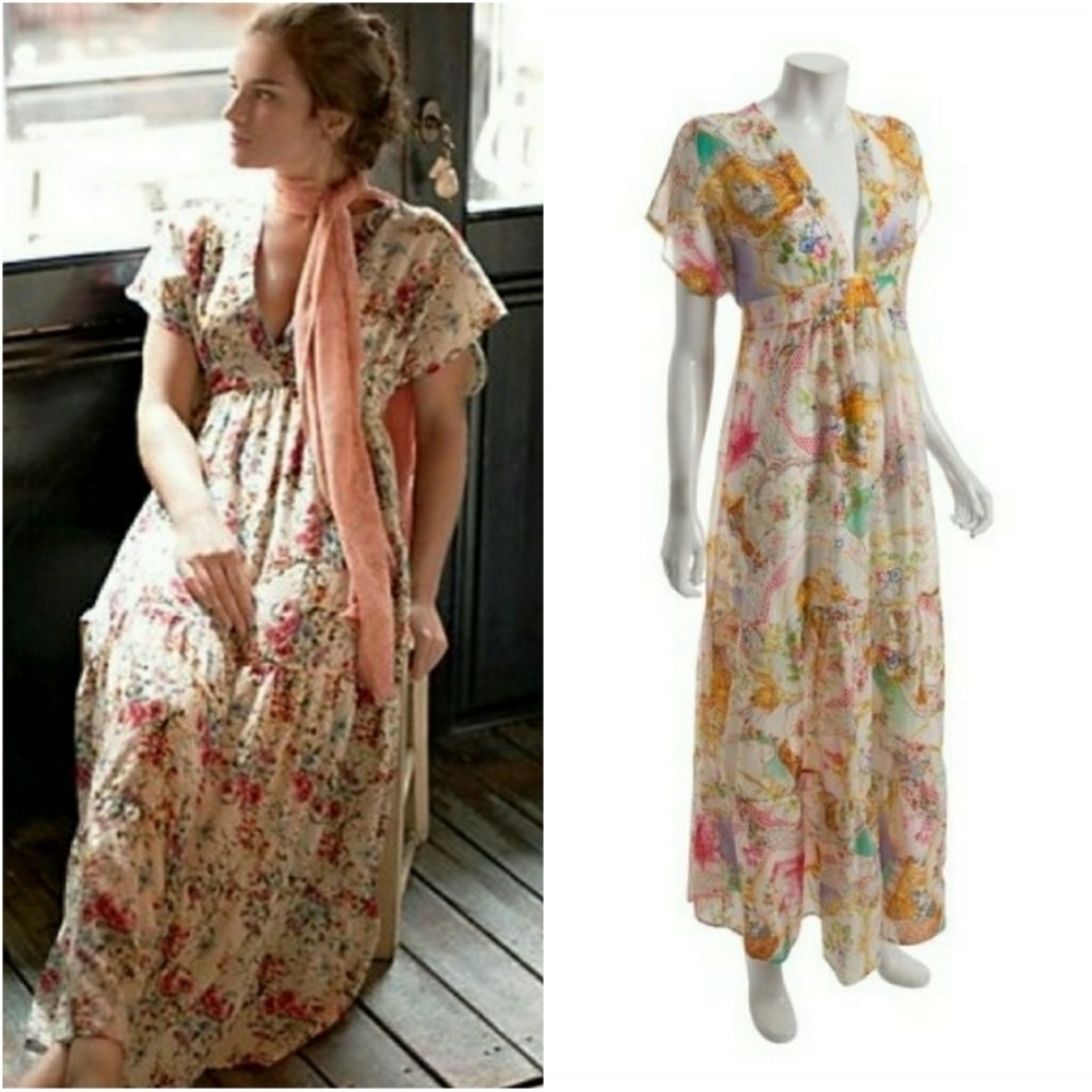 DAUGHTERS OF THE REVOLUTION // ltd ed plunge butterfly print maxi dress - Picture 6 of 16